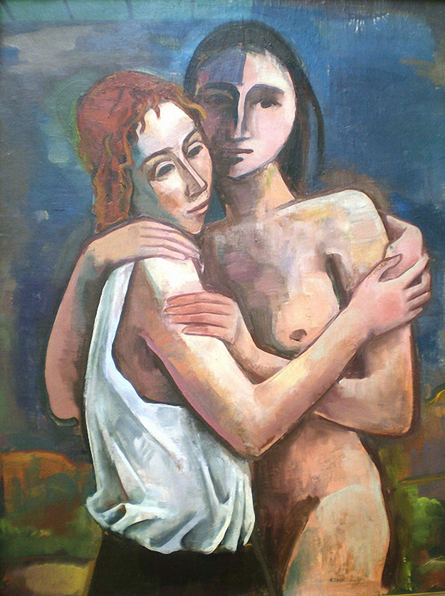 Freundinnen (Friends) by Karl Hofer, 1924
